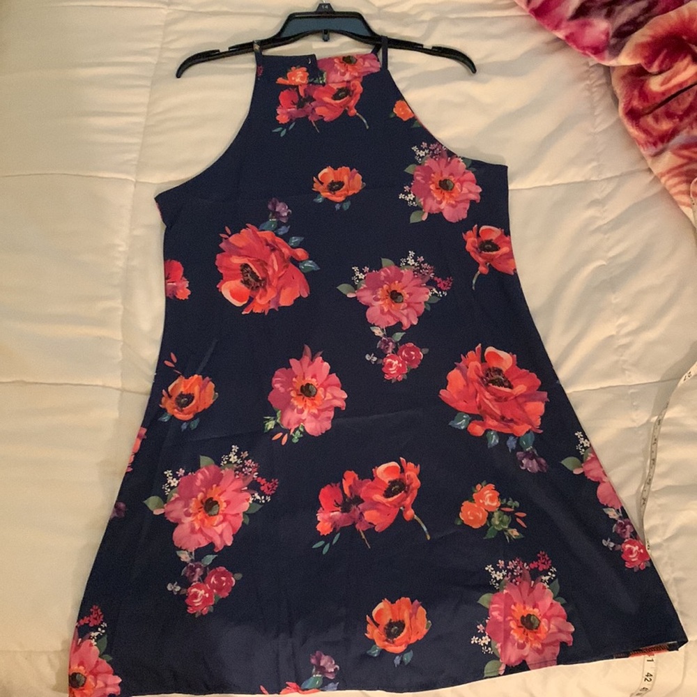 Floral halter dress